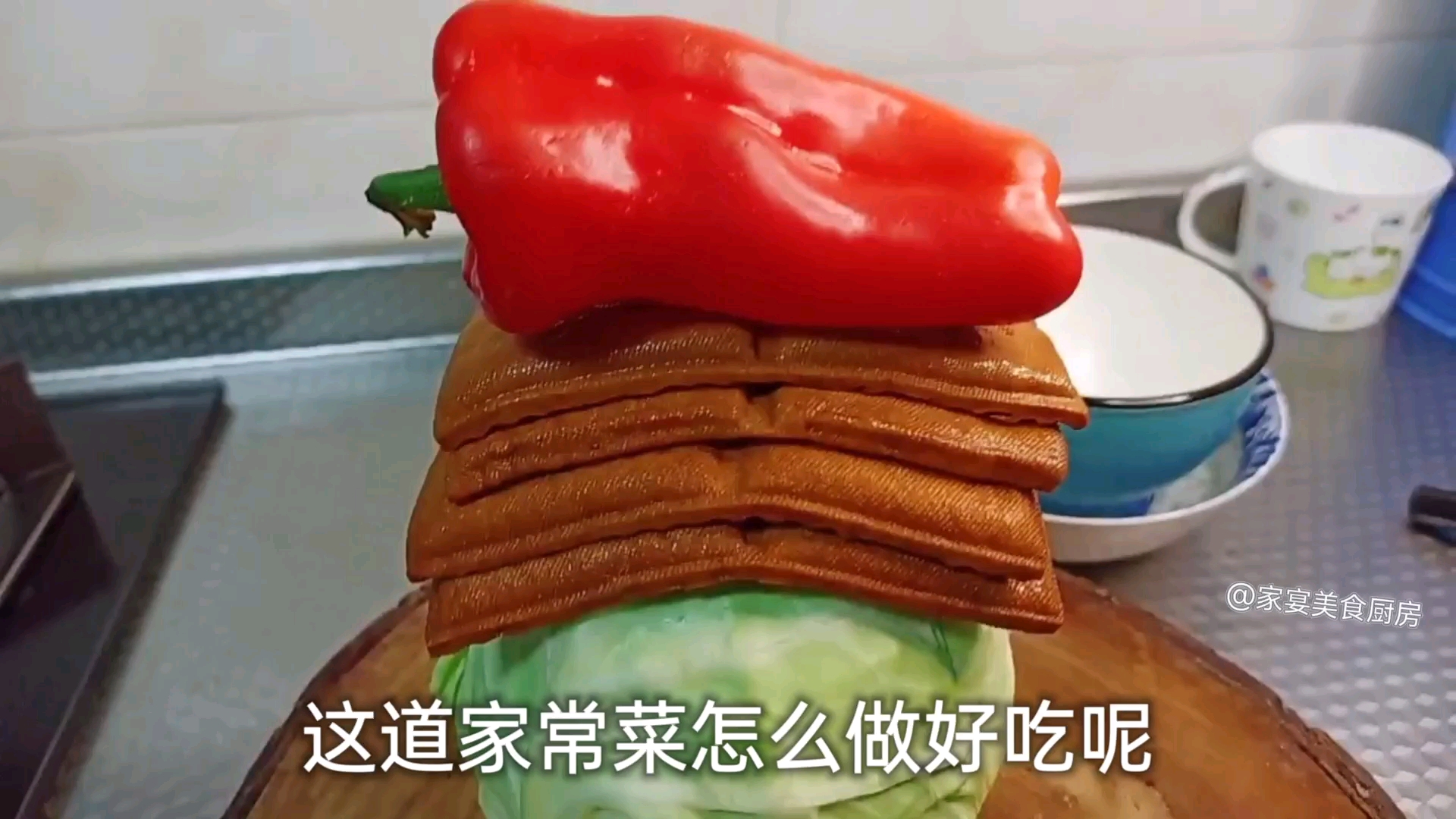 1棵包菜4块香干,最接地气的家常菜,做法比饭店的好吃1倍。