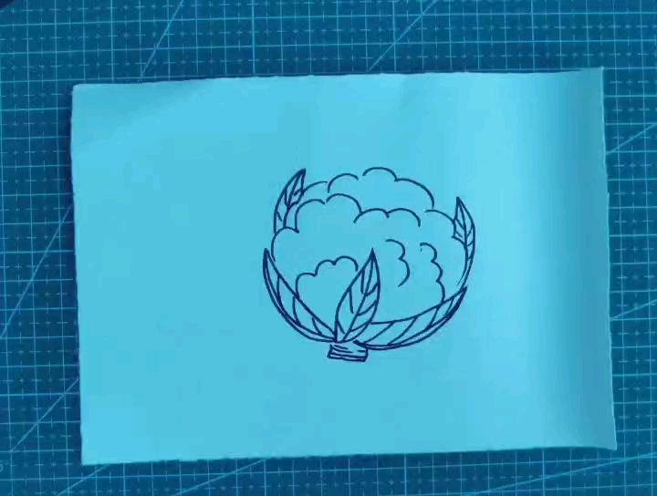 简笔画 好吃的西兰花