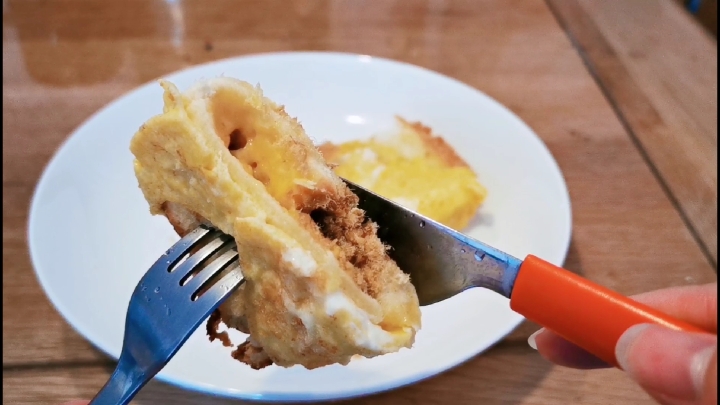 爆浆肉松吐司饼,又多了种吐司吃法!