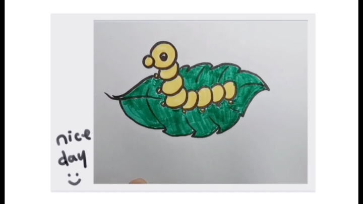 儿童简笔画～蚕宝宝