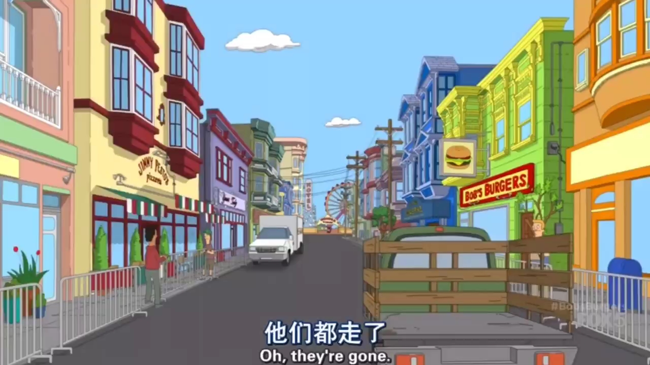 《开心汉堡店》有人把流动厕所放到了汉堡店门口,这下店主慌了