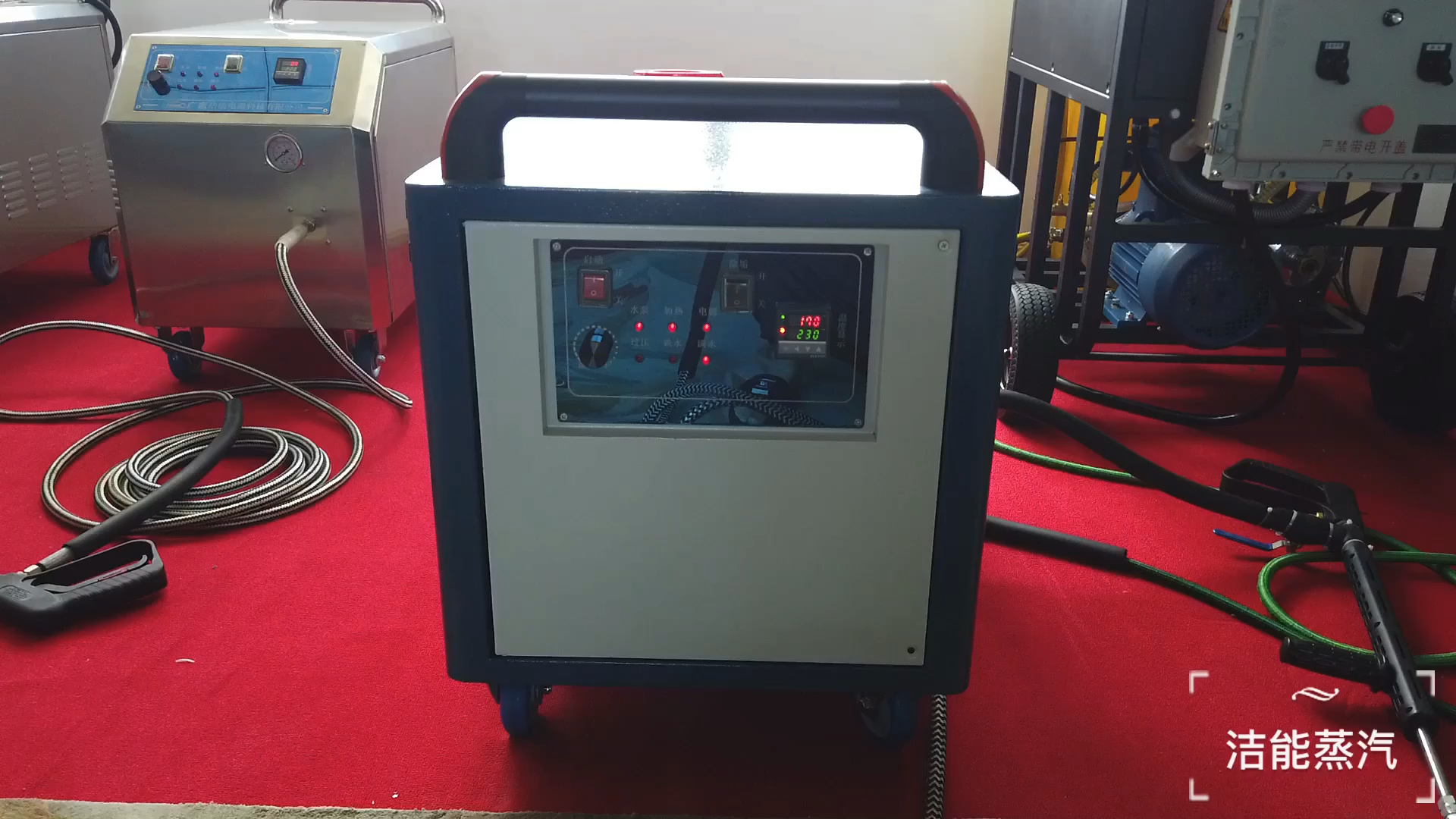 这台蒸汽洗车机介绍视频被转发5W