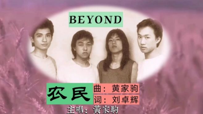 [图]Beyond《农民》，黄家驹为农民创作歌曲，配这MV画面没毛病吧？