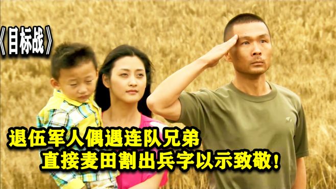 [图]目标战：退伍军人偶遇连队兄弟，直接麦田割出兵字以示致敬！